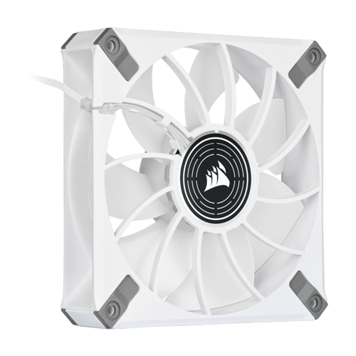 Corsair ML120 LED Elite 120mm White LED Cabinet Fan (Single Pack - White Frame)